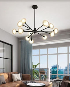 Deza Black 12 Balls Pendant Lamp | Minimalist Series