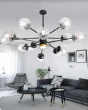 Emmette Gold and Black 12 Balls Pendant Lamp | Modern Series