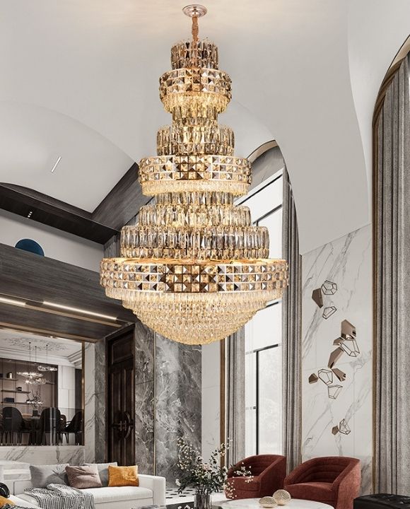 Trattino Gold Crystal Chandelier | Luxury Series