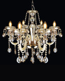 Dalton 6 Candles Crystal Chandelier | Elegant Series