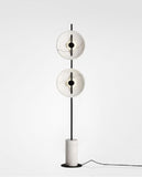 Amya White and Black Floor Lamp | Designer Series