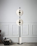 Amya White and Black Floor Lamp | Designer Series (PRE ORDER 6-8WEEKS)