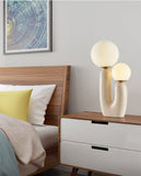 Coltan Cream and Gold 2 Globes Table Lamp | Trendy Series