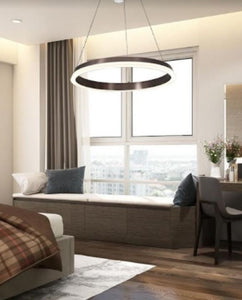 Alana Bronze LED Ring Pendant Light | Modern Design