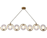 Canyana 7 Glass Balls Gold Pendant Light | Modern Collection