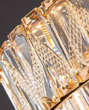 Evangeline 5 - Rings Gold Crystal Chandelier | Luxury Series