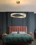 Andre Decorative Round Gold Crystal Pendant Light | Modern Design