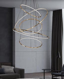 Louis Rose Gold Rings LED Pendant Light | Void Series