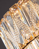 Evangeline 3 - Rings Gold Crystal Chandelier | Luxury Series