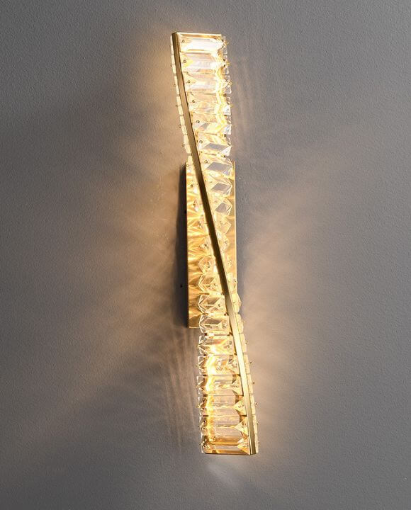 Leila Decorative Gold Crystal Wall Lamp | Modern Design