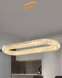 Camilla Oval Gold Crystal Chandelier | Luxury Series