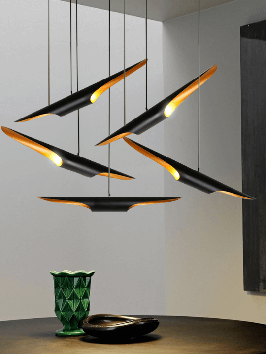 Unique Black Pendant Light | Aluminium