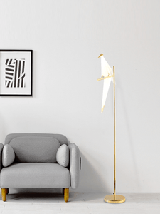 Artistic LED Floor Lamp With Gold Finish | Modern Design