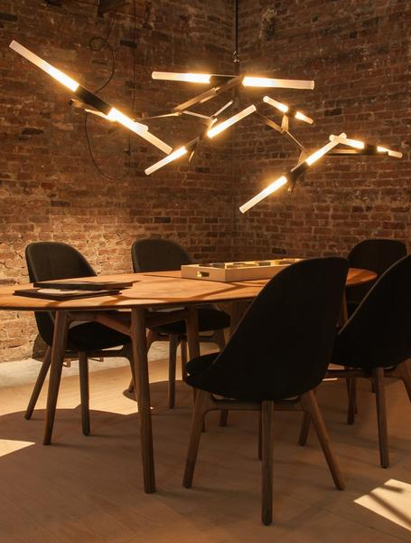 Artistic Tree Branch Pendant Light | Meeting Table