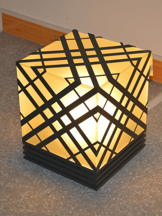 Trendy Outdoor Pillar Garden Light | Modern Design 250MM