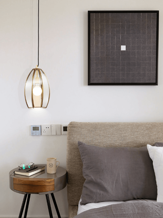 Glass Copper Pendant Light | Retro Design