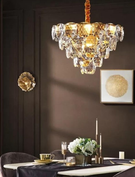 Gorgeous Gold Crystal Chandelier | Luxury Series