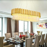 Arezzo Gold Rectangle Chandelier | Posh Series (600mm)