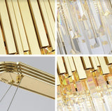 Arezzo Gold Rectangle Chandelier | Posh Series (D1200mm)