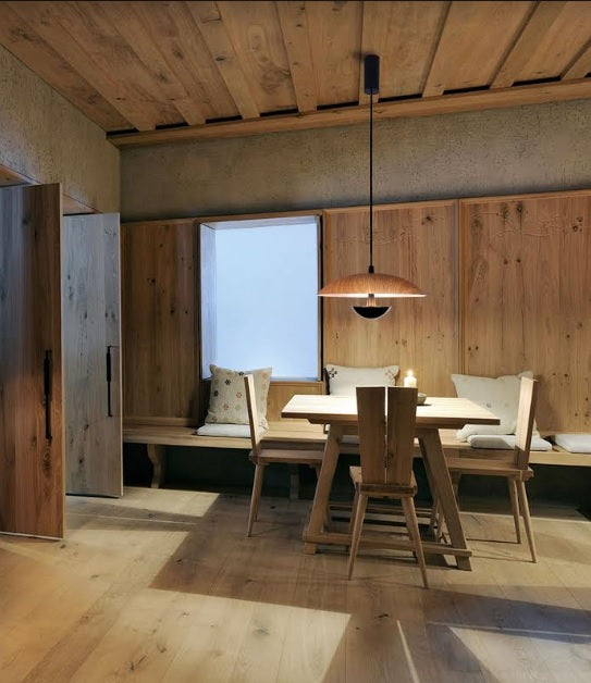 Vintage Wooden LED Pendant Light | Bar Design
