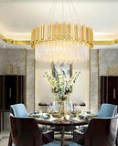 Arezzo Classy Crystal Gold Chandeliers | Simple and Elegant (D800mm)
