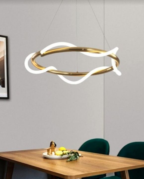 Galexia Round Gold Pendant Light | Trendy Series