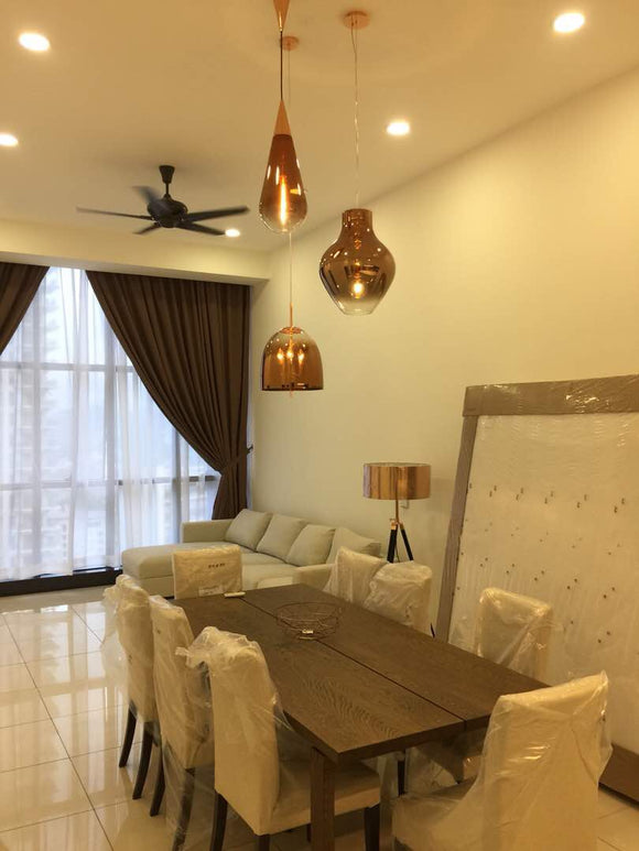 Rose Chrome Finishing | Pendant Light