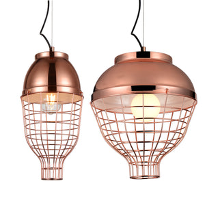 Trendy Rose Gold Pendant Lamp | Chrome Design