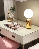 Alika Gold and White Table Lamp | Urban Series