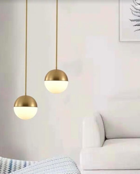 Vilmar White and Gold Pendant Light | Urban Series