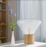 Wooden Bulb-shaped Table Lamp | Designer Series