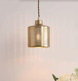 Vintage Cylinder - shaped Pendant Light | Brass Series