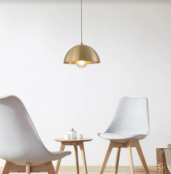 Vintage Dome Pendant Light | Brass Series