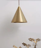 triangle brass light tong ging lighting