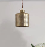 Vintage Cylinder - shaped Pendant Light | Brass Series