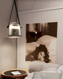 Smokey Grey Leather Pendant Light | Trendy Series