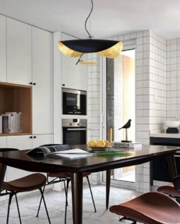 Baxia Black and Gold LED Pendant Light | Trendy Series