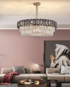 Cosmic Champagne Gold Chandelier | Crystal Series (D800mm)