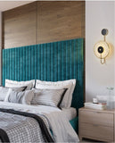 Clint Gold and Black Cultured Marble Wall Lamp | Designer Series